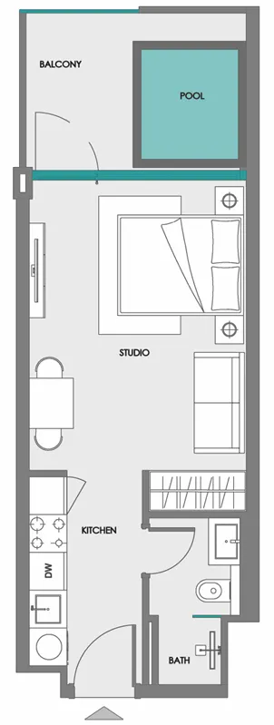 Studio floor plan