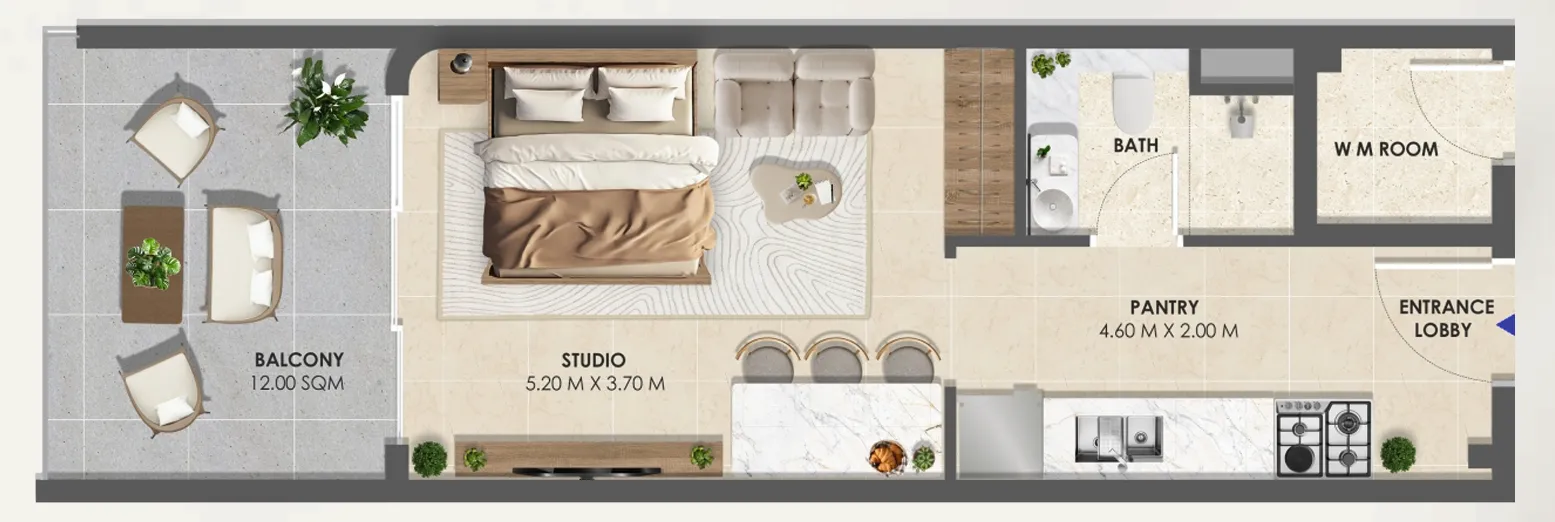 Studio floor plan