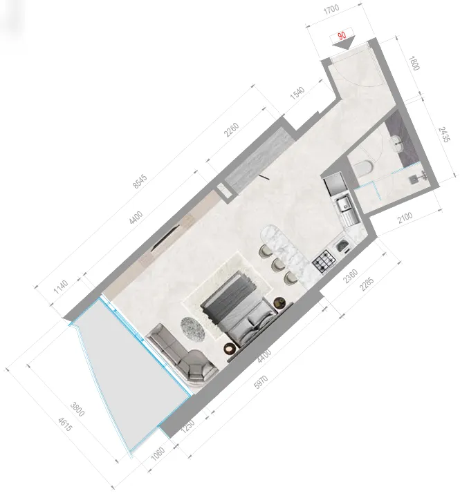 Studio floor plan