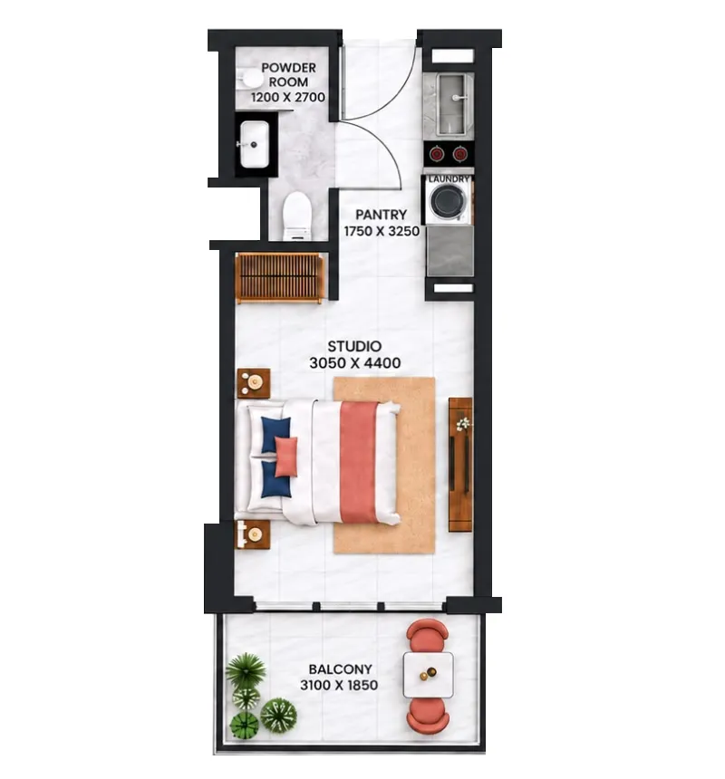 Studio floor plan