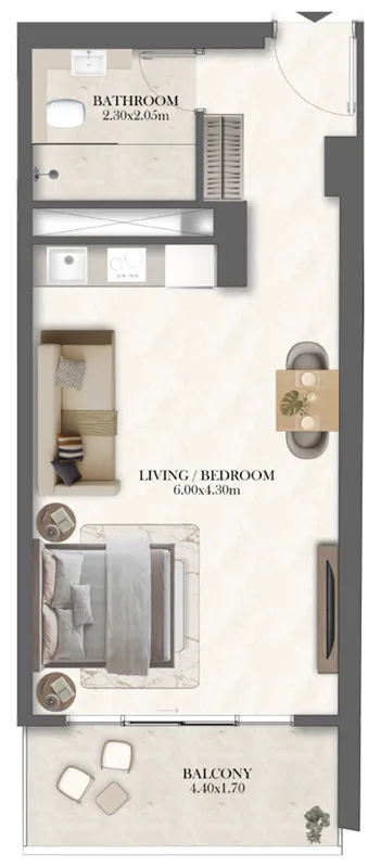 Studio floor plan