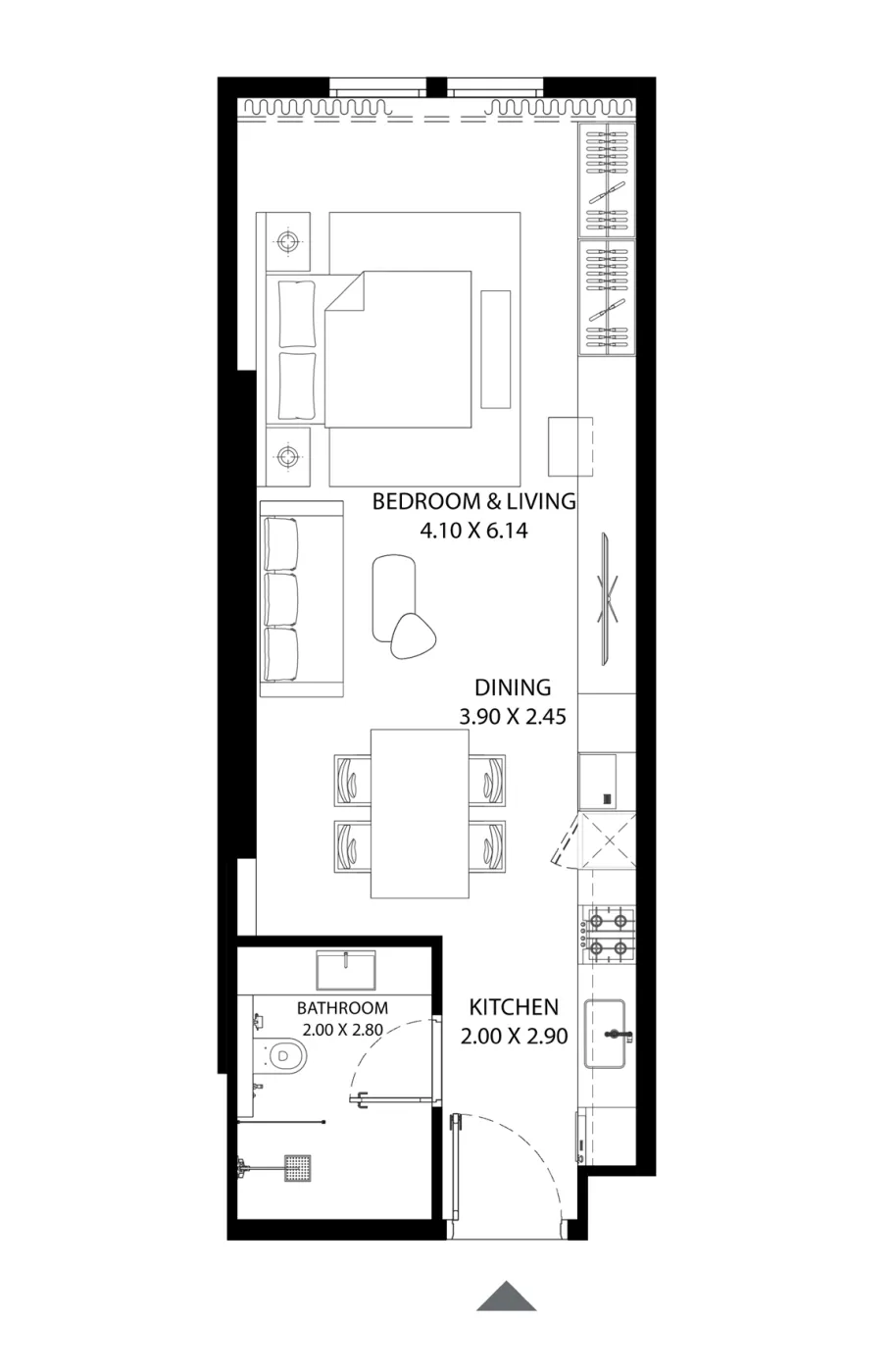 Studio floor plan