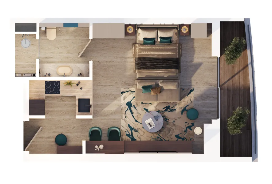 Studio floor plan