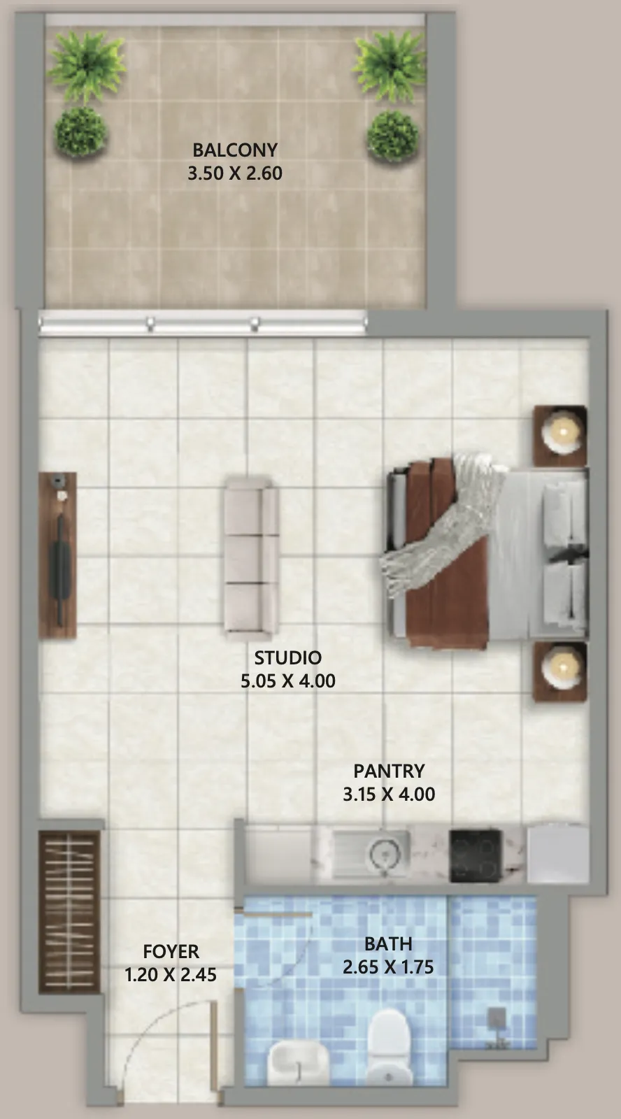 Studio floor plan