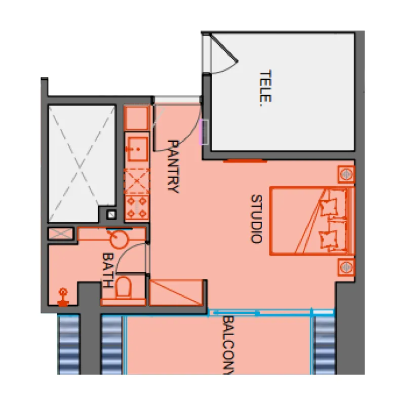 Studio floor plan