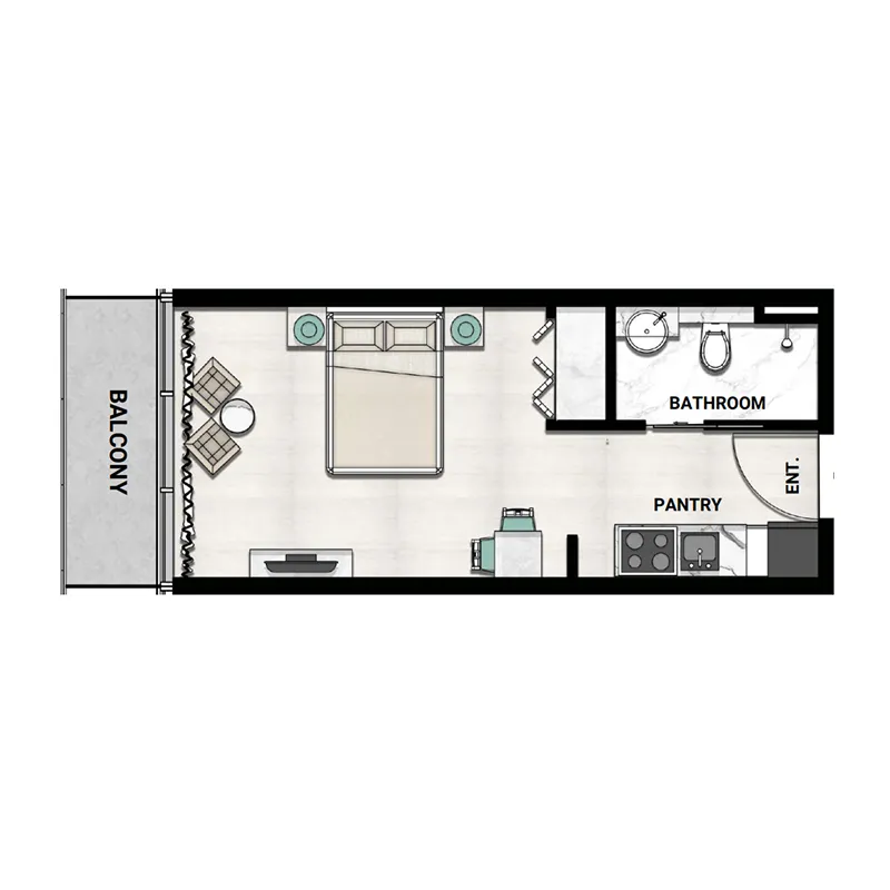 Studio floor plan