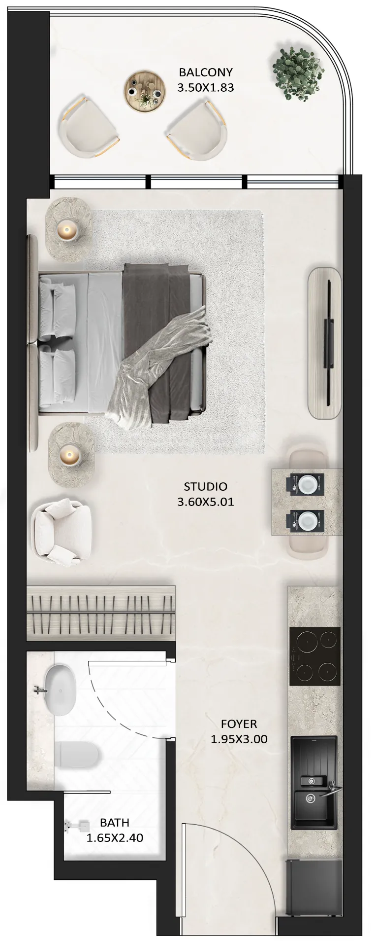 Studio floor plan
