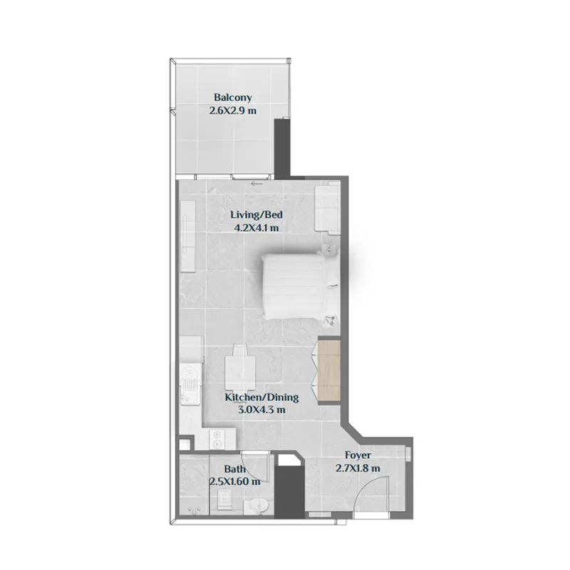 Studio floor plan