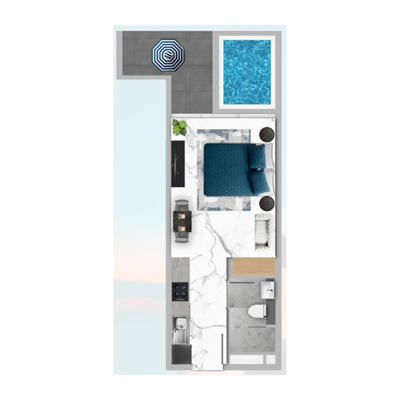 Studio floor plan