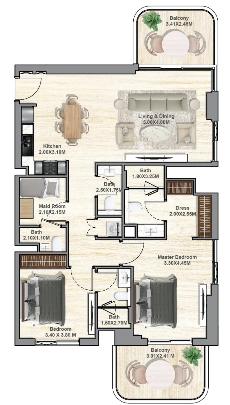 2BR Layout