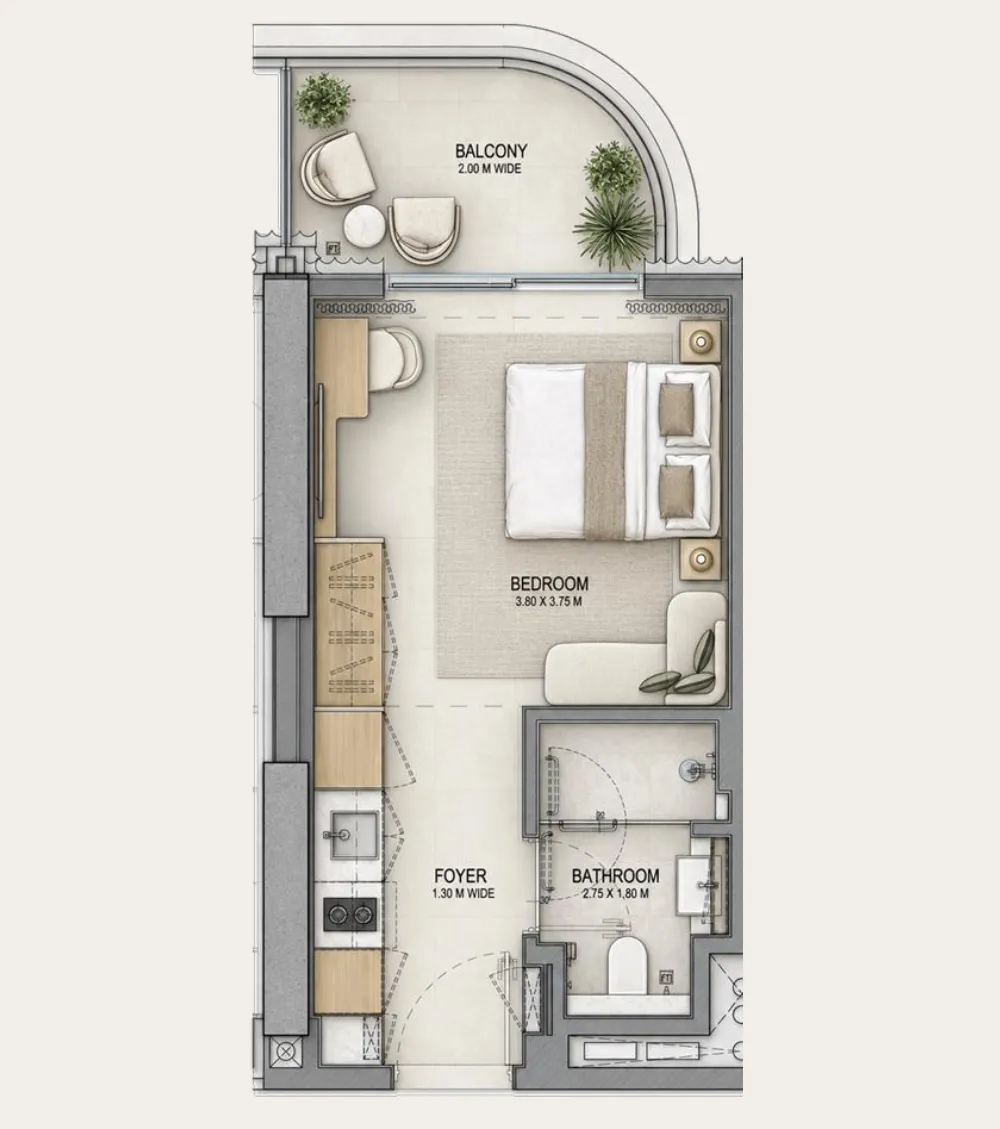 Studio floor plan
