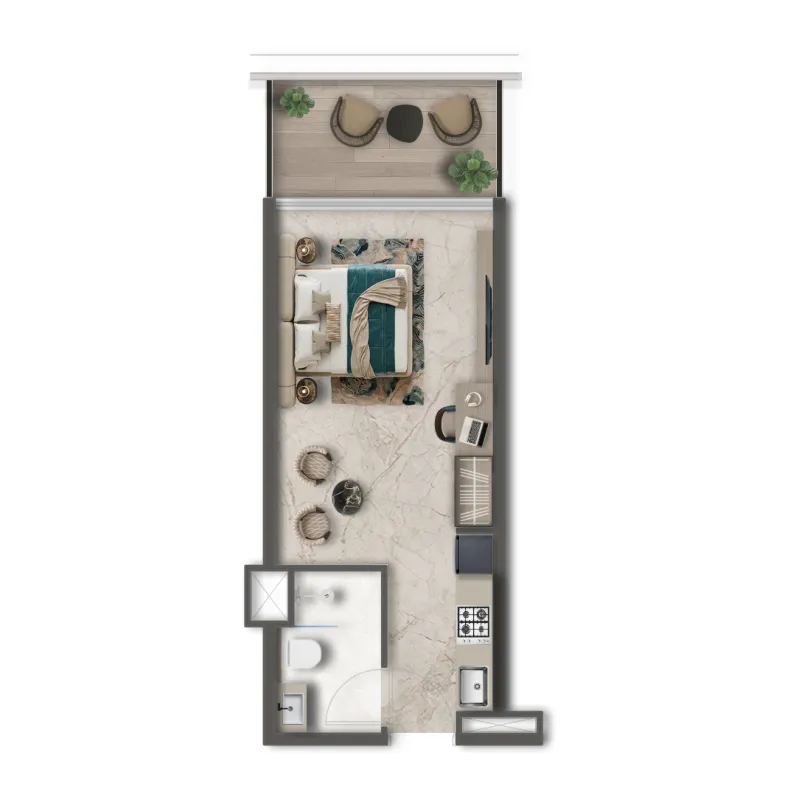 Studio floor plan