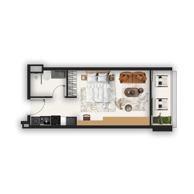 Studio floor plan