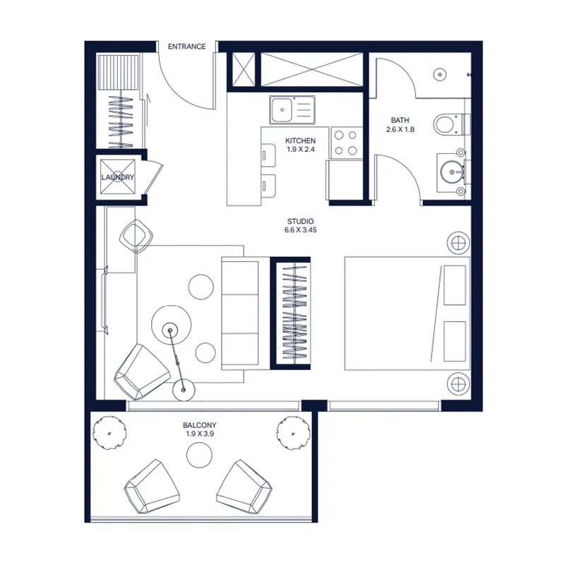 Studio floor plan