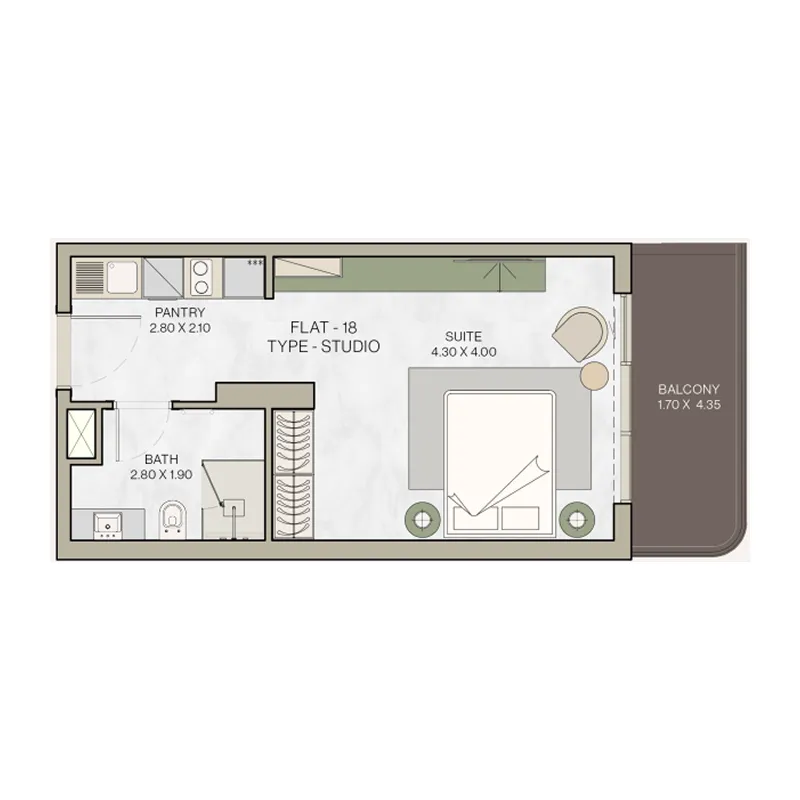 Studio floor plan