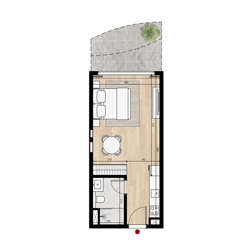 Studio floor plan