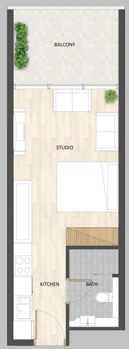 Studio floor plan
