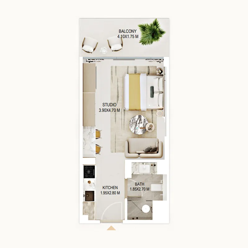 Studio floor plan
