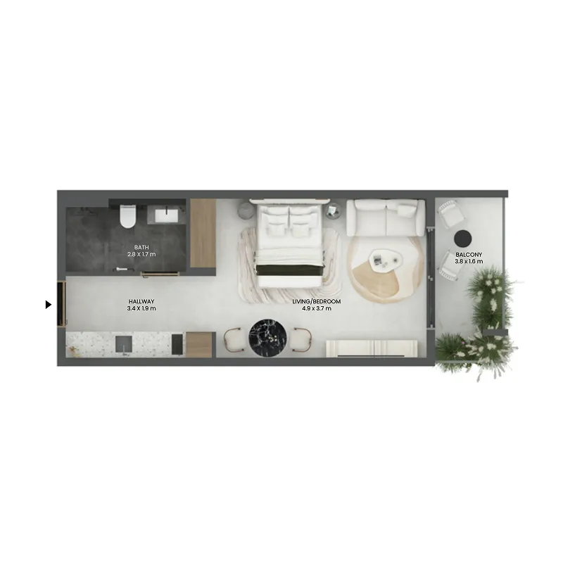 Studio floor plan