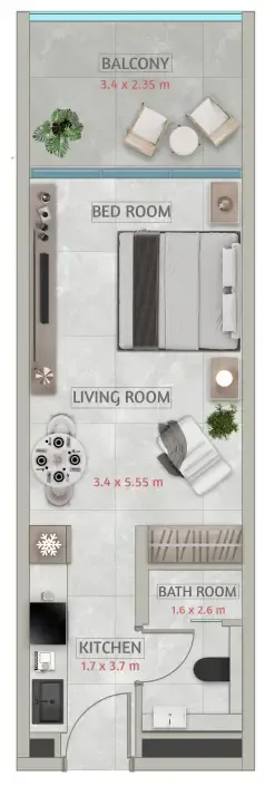 Studio floor plan