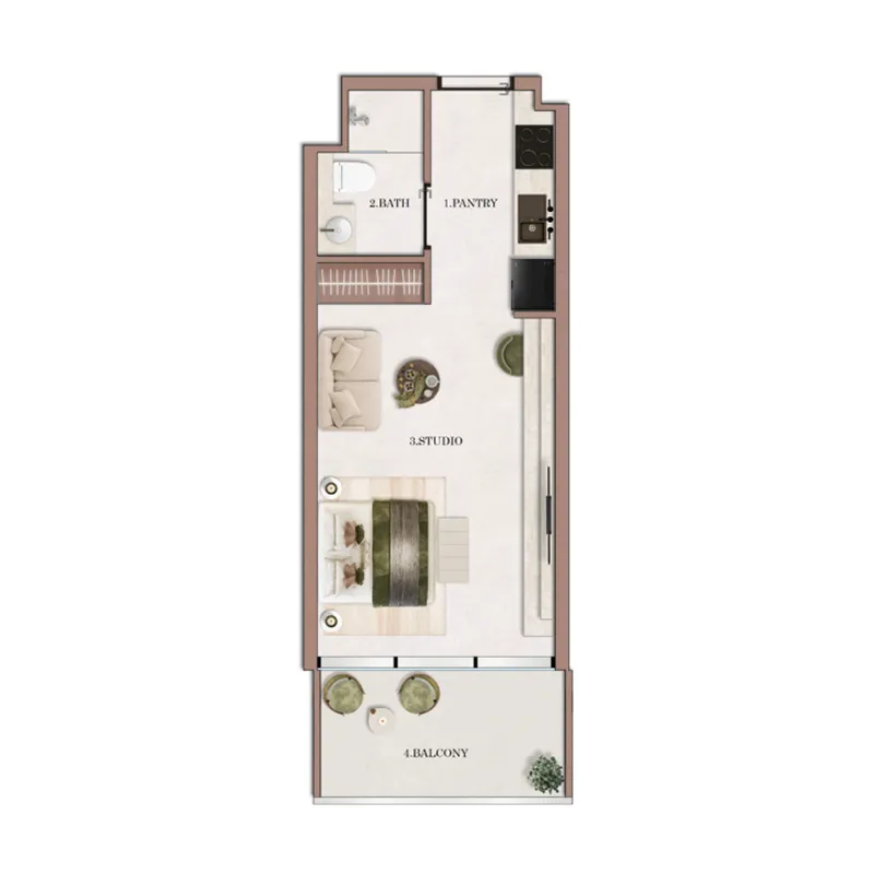 Studio floor plan