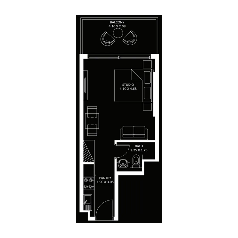 Studio floor plan