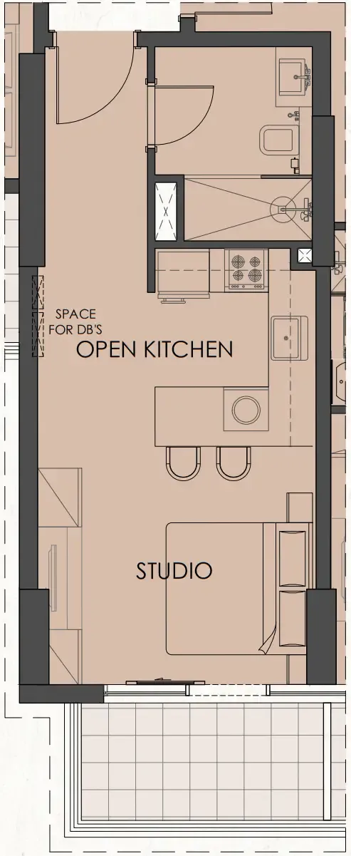 Studio floor plan