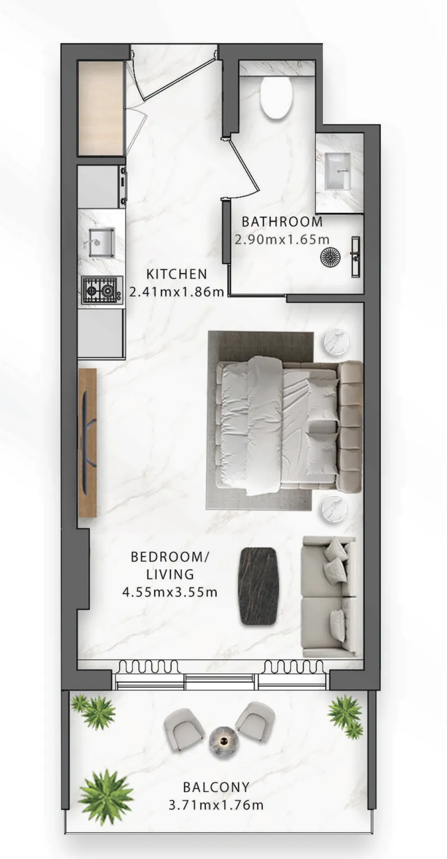 Studio floor plan