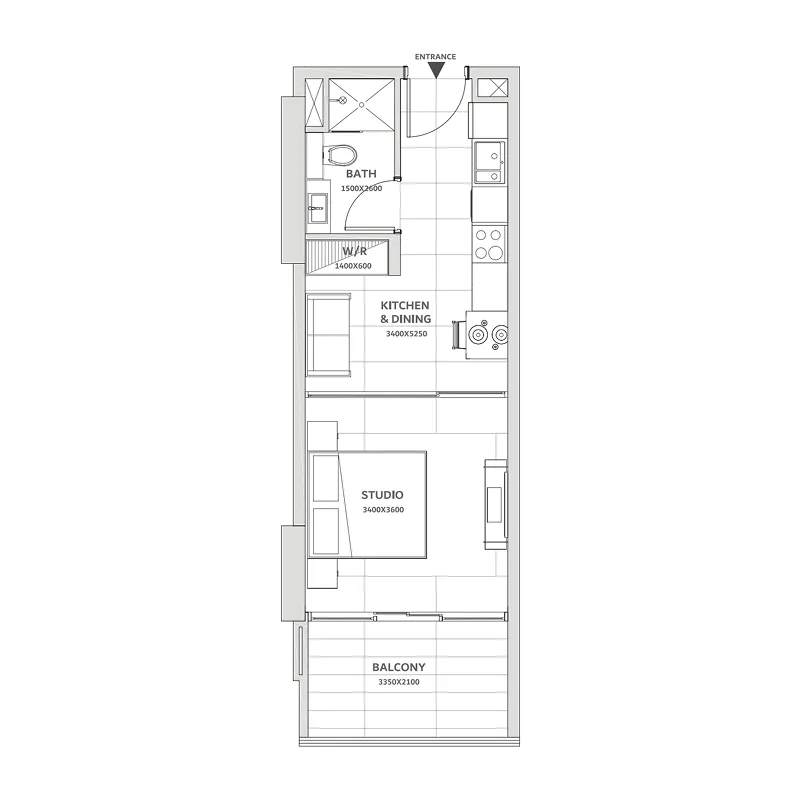 Studio floor plan