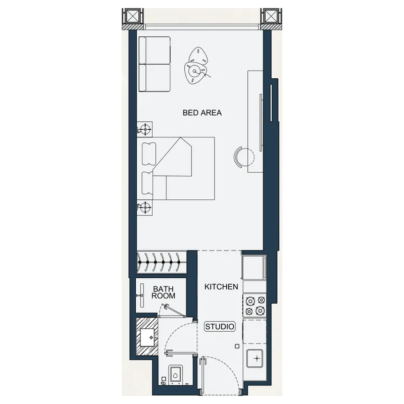 Studio floor plan