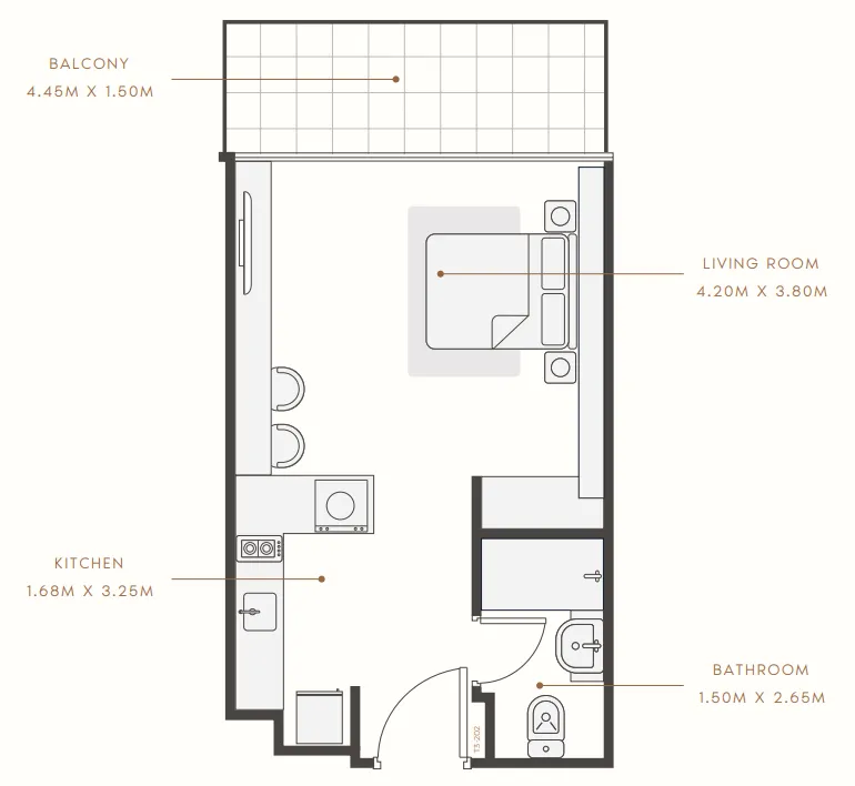 Studio floor plan