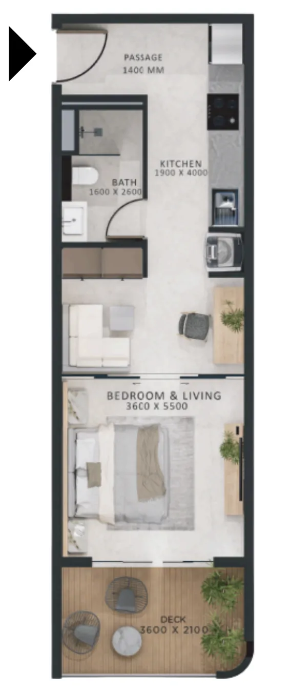 Studio floor plan