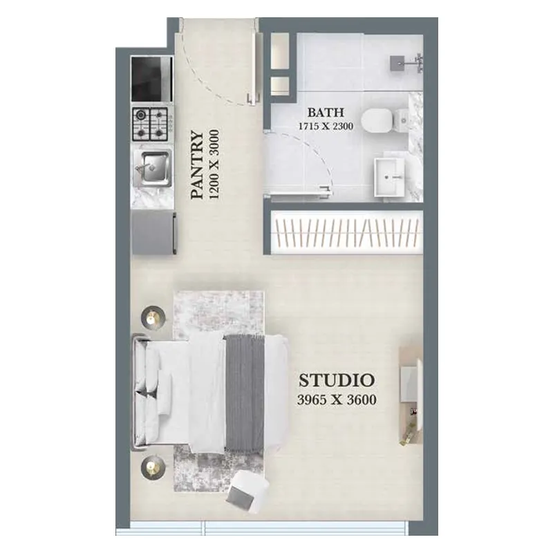 Studio floor plan