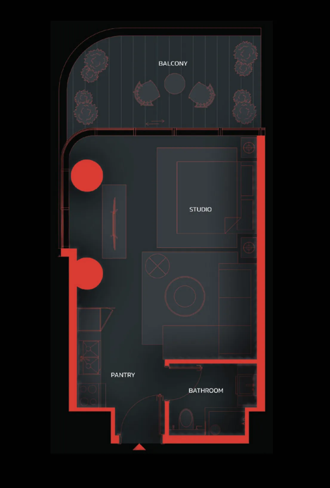 Studio floor plan
