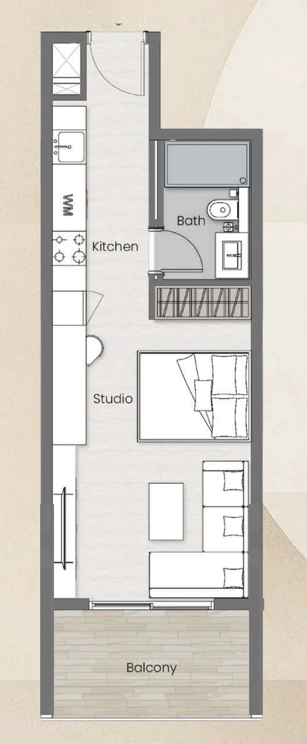 Studio floor plan