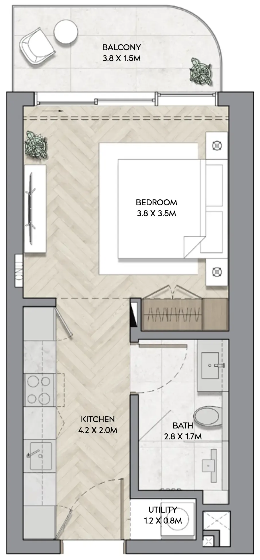 Studio floor plan