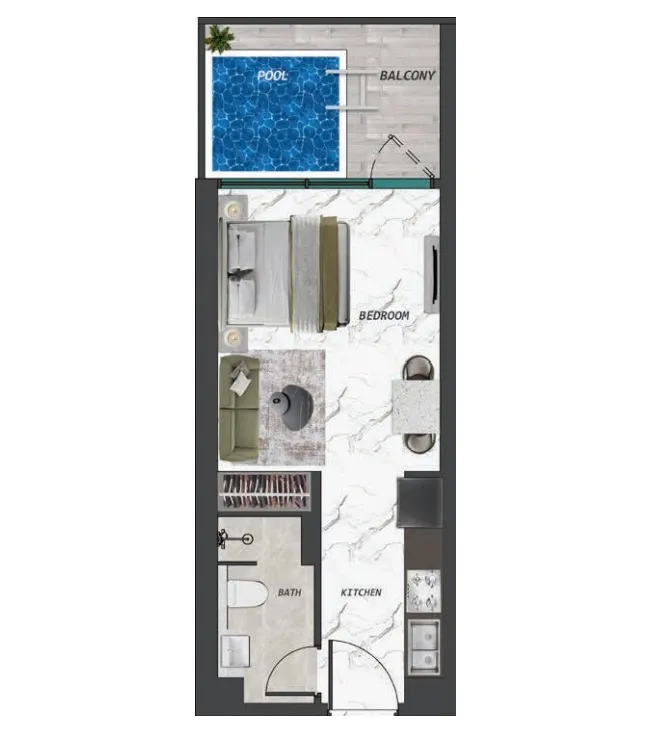 Studio floor plan
