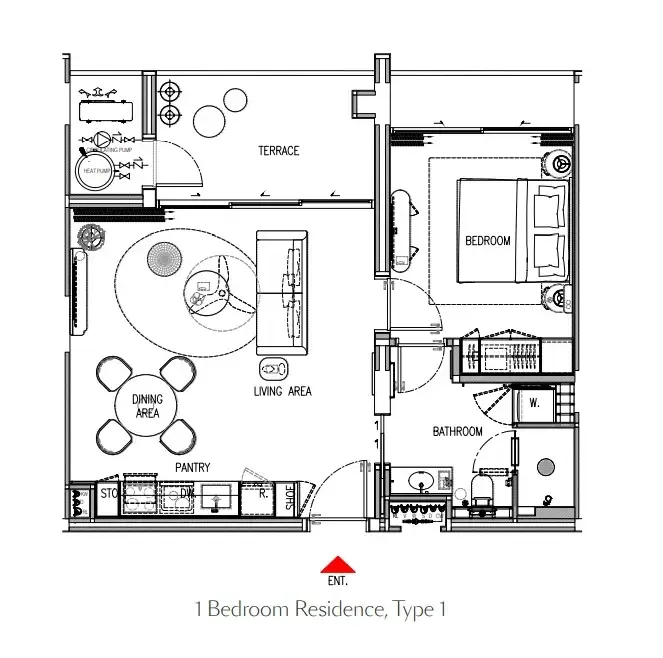 Gardens of Eden - Eden Residence — 3 Bedrooms floor plan