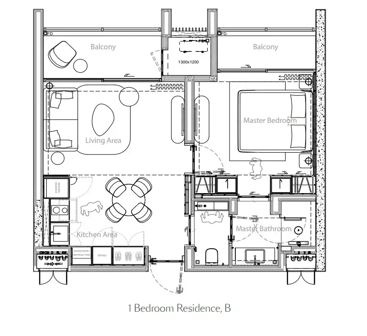 Gardens of Eden - Park Residence — 4 Bedrooms floor plan