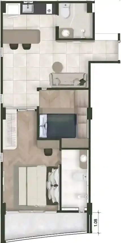 2BR Layout