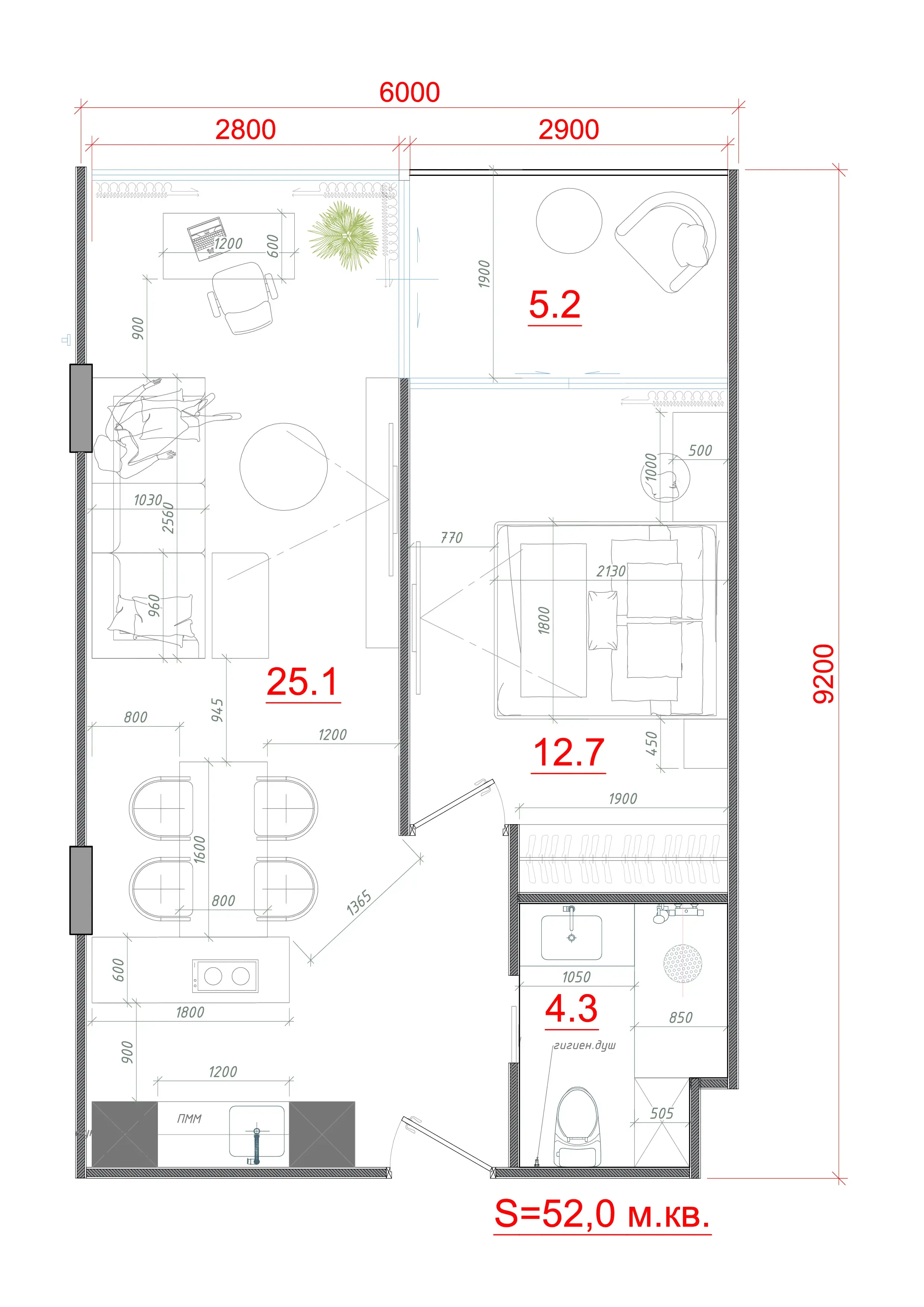 1BR Layout