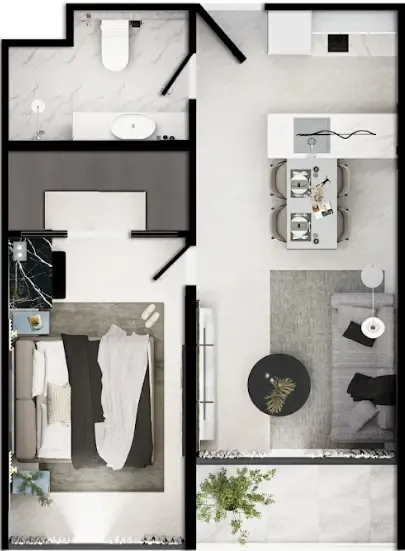 1BR Layout