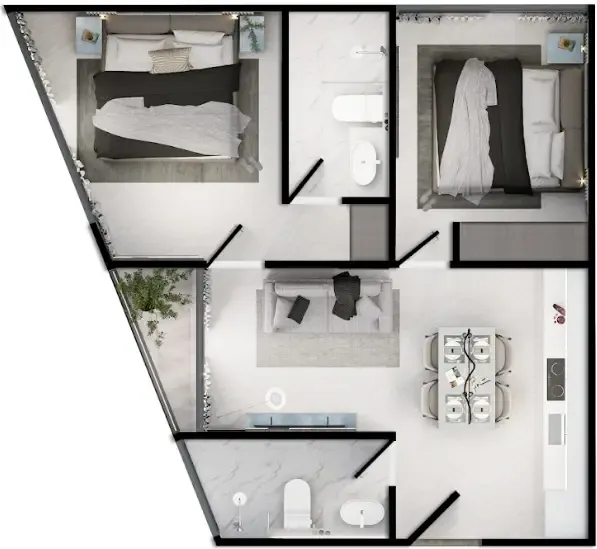 2BR Layout