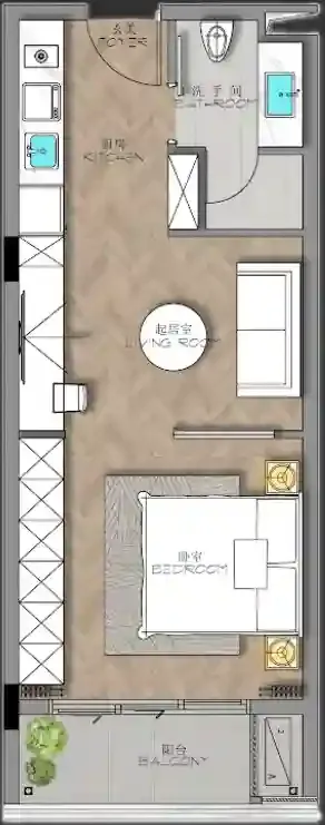 1BR Layout