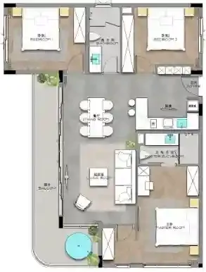 3BR Layout