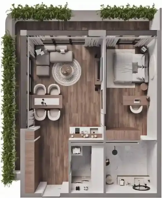 1BR Layout