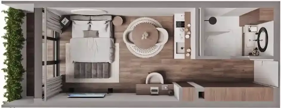 0BR Layout