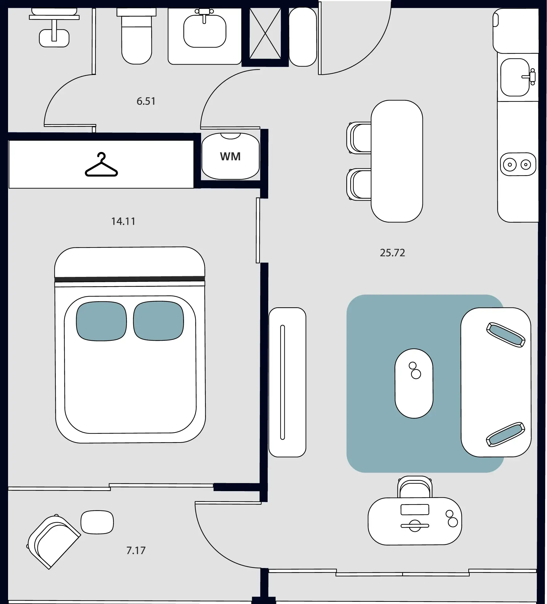 1BR Layout