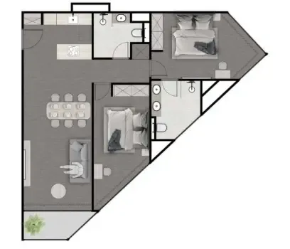 2BR Layout