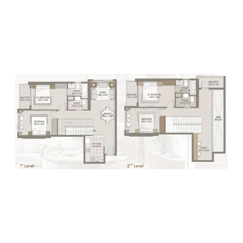 4 bedrooms floor plan